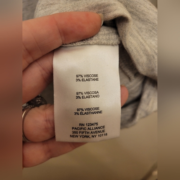 Jones New York Heather Gray Cowl Neck Sweatshirt Ties Size Small - Picture 11 of 12